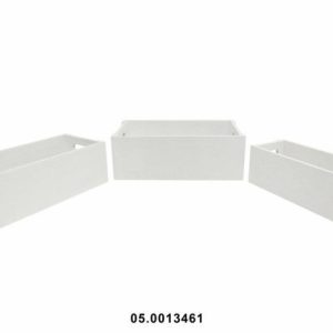 Caixa de Madeira Retângular Nº2 Branca 30X15X11