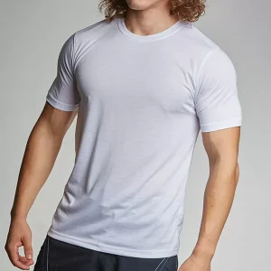 T-shirt Adulto 100% poliéster branca 160g