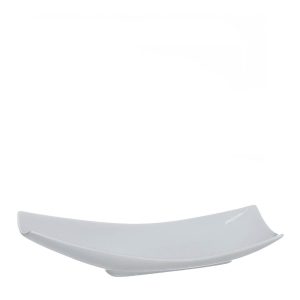 Tabuleiro Aperitivo Porcelana Branca 30,5X8