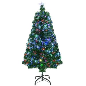 Árvore de Natal c/ 1,20M – Fibra Óptica Preta