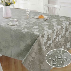 Toalha Mesa Raipur 100% Polyester Cinza 150X250Cm