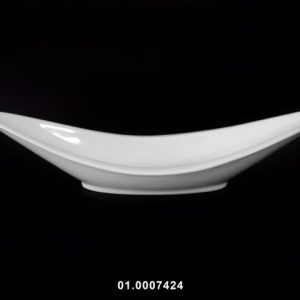 Saladeira Porcelana Barco Branco 36,5X12Cm