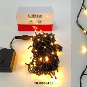 Série de Natal 100L Led 10M Branco Quente