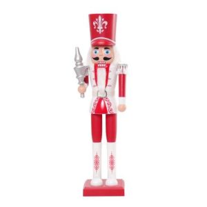 Soldado de Natal Pilhas/Usb Verm./Branco 52X15cm