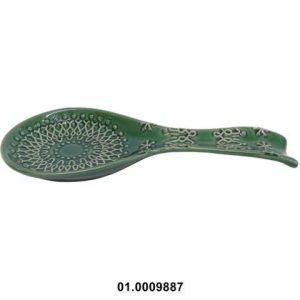 Suporte P/Colher Porcelana Regional Verde 23X9.5Cm