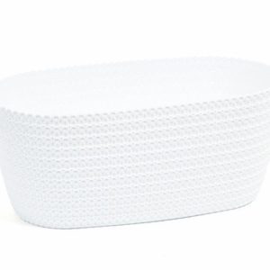 Floreira PVC Jersey Branco 37,5x19cm