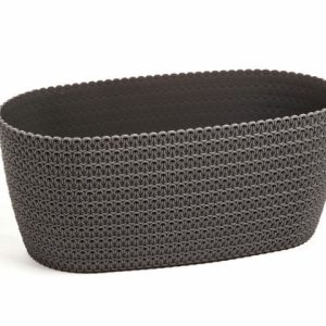 Floreira PVC Jersey Antracite 37,5x19cm