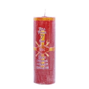 Vela Votiva Sac 7Dias Vermelho