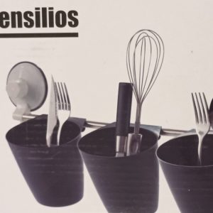 Suporte Porta Talheres Ventosa x3