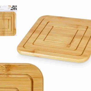 Base P/Quentes Bambu Quadrada 19X1Cm