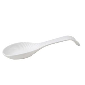 Suporte Colher Pau Porcelana Branco c/ Relevo 25.5X9X3.5Cm