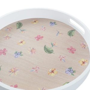 Bandeja Redonda Mdf T/Garden 35X5