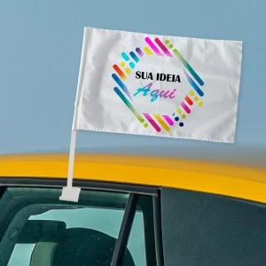 Bandeira para carro personalizada 30 x 45cm