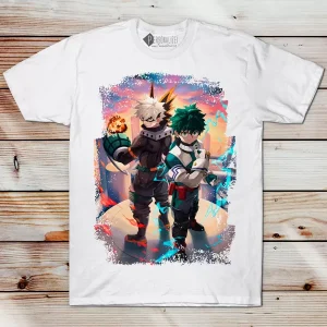T-shirt Bakugou e Deku Boku No Hero