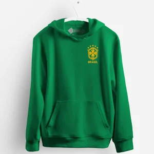 Brasil CBF escudo seleção Sweatshirt com capuz