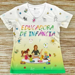 T-shirt Educadora de Infância profissão/curso