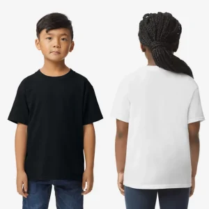 T-shirt Gildan 64000B Criança Softstyle Ring Spun Algodão 150g