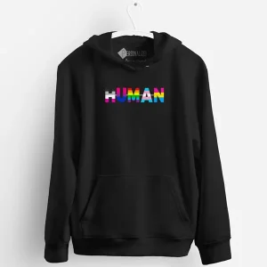 Human Sweatshirt com capuz LGBTQIA+