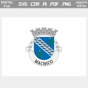 Vector bandeira Machico cidade brasão flag cdr ai svg pdf png