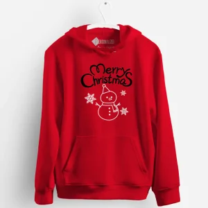 Merry Christmas Sweatshirt com capuz Snowman