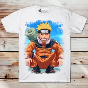 Naruto Uzumaki T-shirt branca