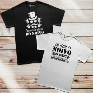 T-shirt Noivo e amigos borrachos despedida solteiro