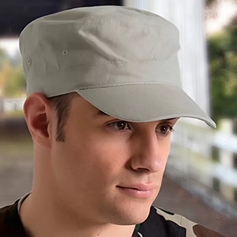 Chapéu Estilo Militar Boné 100% Algodão