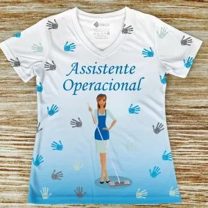 T-shirt Assistente Operacional profissão/curso