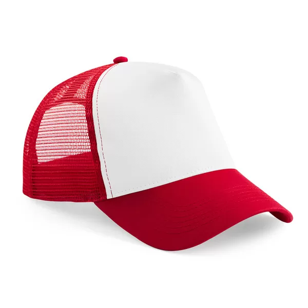 Chapéu Trucker Pala Curva Snapback Rede Regulável Boné 5 Painéis
