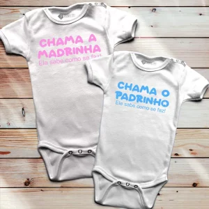 Body bebé Chama a Madrinha/Padrinho