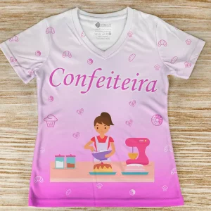T-shirt Confeiteira profissão/curso