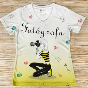T-shirt Fotógrafa profissão/curso