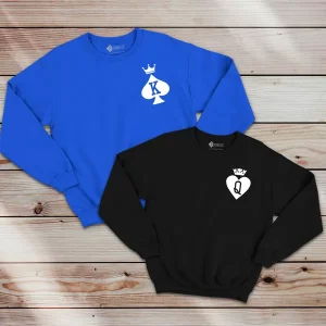 King e Queen Sweatshirt unisex