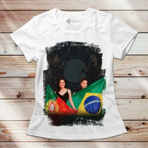 T-shirt Maiara e Maraisa manga curta branca