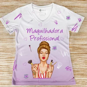 T-shirt Maquilhadora Profissional profissão/curso