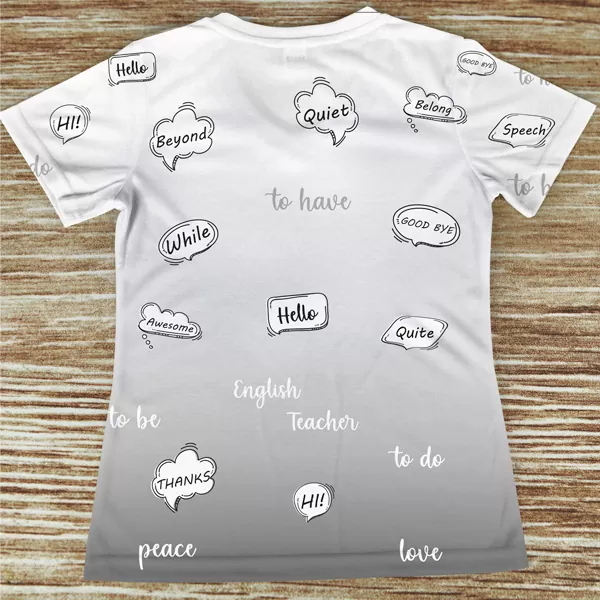 T-shirt Professora de Inglês profissão/curso - Image 7