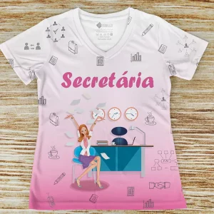 T-shirt Secretária profissão/curso