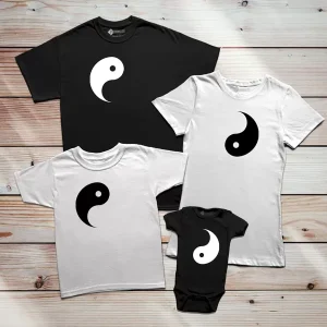 T-shirts Yin Yang conjunto